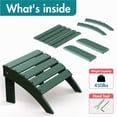 thumbnail image 7 of Hidpriva Outdoor Adirondack Ottoman, HDPE Weather Resistant Folding Footstool for Patio Pool Porch Lawn, Dark Green(Set of 2), 7 of 7