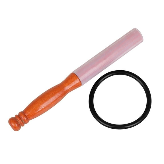 Almencla Crystal Mallet Musical Instruments Knock Rod Comfortable Grip Compact Rubber O Wood Handle Sound Bowl Stick