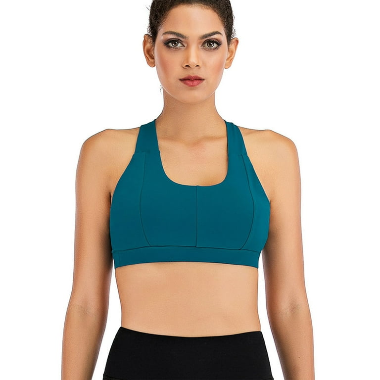 Women's Yoga Bra Tops Activewear Strappy Sports Bra Cross Back Workout Size  S M L XL 2XL