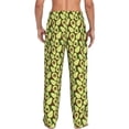 thumbnail image 3 of Uemuo Avocado Pattern Men's Wide Leg Palazzo Lounge Pants with Pockets Light Weight Loose Comfy Casual Pajama Pants-X-Large, 3 of 9