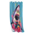 thumbnail image 2 of Blackout Curtains Window Curtain for Bedroom Living Room 1 Panel 82"x52" Shark with Paint, 2 of 8