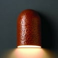 thumbnail image 1 of Justice Design CER-0970-TERA Ambiance - Small Domed Cylinder Closed Top Wall Sconce Terracotta Incandescent Choose Your Options, 1 of 7