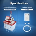 Commercial Electric Ice Crusher Machine, 4 Stainless Steel Blades Snow ...