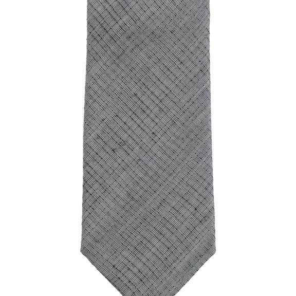 DKNY Mens Distressed Street Self-tied Necktie, Grey, One Size