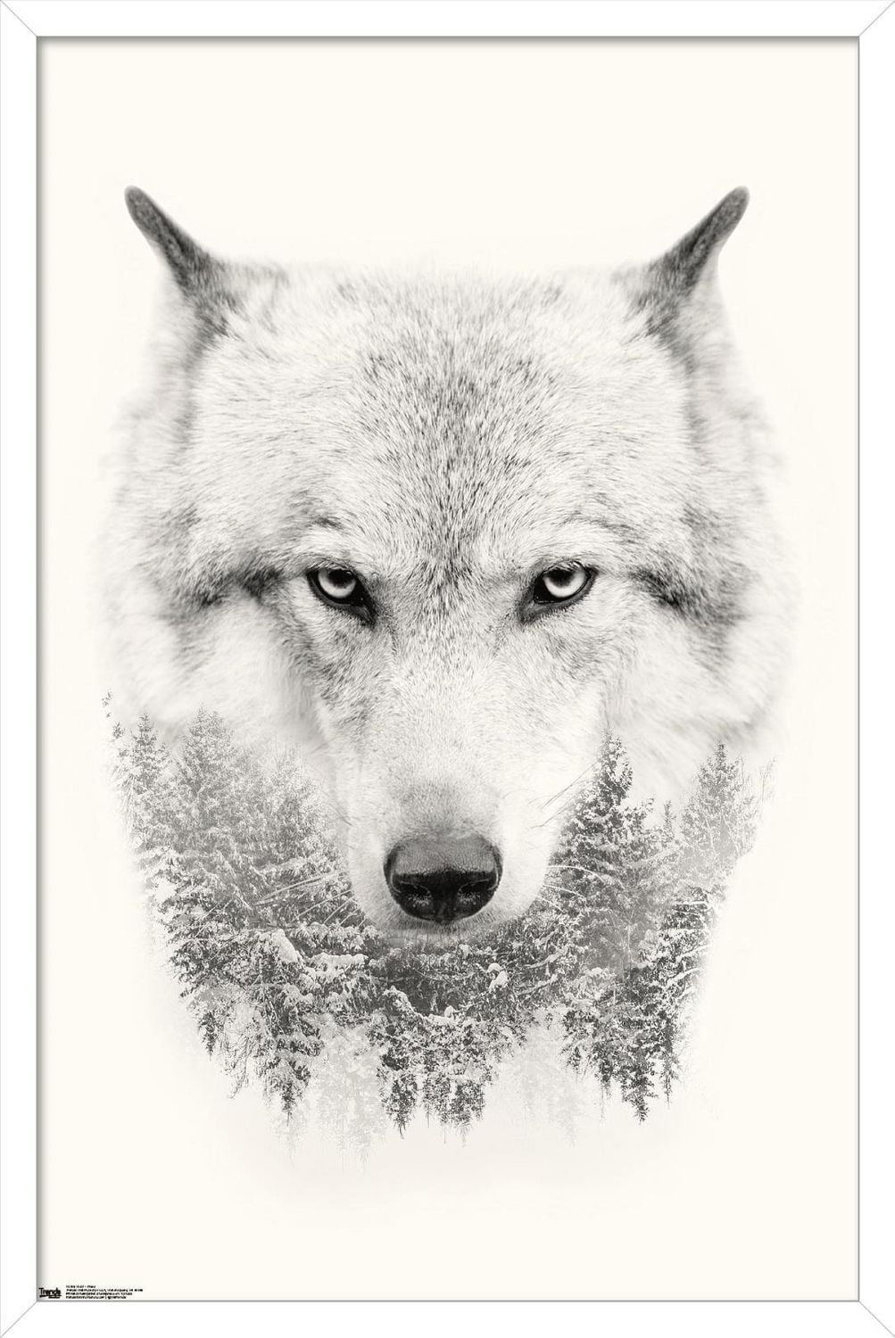 Wolf - Trees Wall Poster