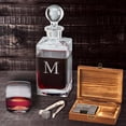 thumbnail image 5 of Creative Gifts 069407 Wood Box with Tongs, 9 Whiskey Stones & Pouch, 5 of 5