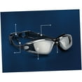 thumbnail image 3 of EXHUMKY 1 Set Sea Goggles Adult Black PC PVC Silicone UV Protection Anti Fog for Underwater Viewing, 3 of 8