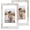 Distressed White, variant on 4x6 Picture Frame Set of 2, Made of Real Glass and Distressed White Wooden Frame - Display Pictures 3.5x5 with Mat or 4x6 Without Mat, 4 by 6 Photo Frame for Wall or Tabletop Display