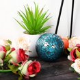 thumbnail image 4 of 6 Piezas Bolas Decorativas YONGSHENG Turquesa Cristal Mosaico Esfera Centro De Mesa, 4 of 5