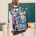 thumbnail image 7 of FORMRS Unisex School Backpack 17" Student Travel Bag with Laptop Compartment, Black Cats and Hearts, 7 of 7