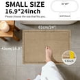 thumbnail image 5 of Upgraded Waffle Bath Mat, Super Absorbent Non Slip Bath Mats for Bathroom Floor, Machine Washable Bathroom Rugs with Tassels, Rubber Backed Bathroom Mats, Ultra Soft, 16.9" x 24", Khaki, 5 of 8