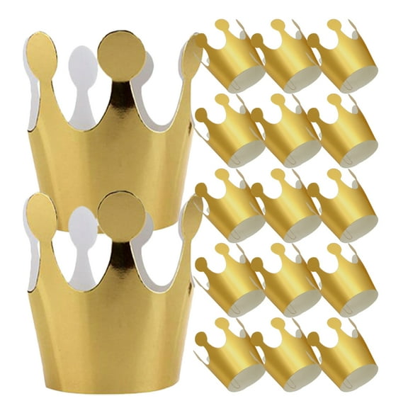 HOOWIFFY 20pcs Paper Crowns for Party Decorations Birthday Hats Perfect for Photoshoots and Celebrations
