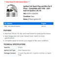thumbnail image 2 of Ignition Coil Spark Plug and Wire Set 8 Piece - Compatible with 1998 - 2001 Audi A4 Quattro 2.8L V6 1999 2000, 2 of 2