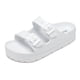 thumbnail image 1 of Sandalias de plataforma tipo zueco para mujer, chanclas de suela gruesa, sandalias de playa para mujer para exteriores con soporte para el arco, zapatos suaves de EVA para el hogar, 1 of 6