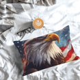 thumbnail image 5 of Rateoe Bald Eagle Pilot Pattern Decorative Pillow Case,Throw Pillow Covers,Plush Pillow Cover,Soft Pillow Case,Velvet Pillow Case-14"x20", 5 of 6