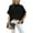 Black, variant on Pink Queen Mock Neck Short Sleeve Knit Sweater, Women's S-XL