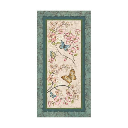 Le Jardin Candlestick - Le Jardin Butterfly Panel I Print Wall Art By Kate McRostie