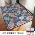 thumbnail image 3 of Bohemian Retro Floral Non-Slip Entryway Door Mat,Boho Indoor Decor Durable Low Plush Door Mat,Washable Welcome Rug for Patio Hallway Home Decor 20x32 Inches, 3 of 7