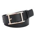 thumbnail image 7 of Dressy Black Belts for Women Evening Dress Pants Fashion Leather Strap Women Leather Belts with Gold Buckle for Dress Pants Skinny Belts for Women Dresses Fashion Thin Belts for Women Silver Buckle, 7 of 7