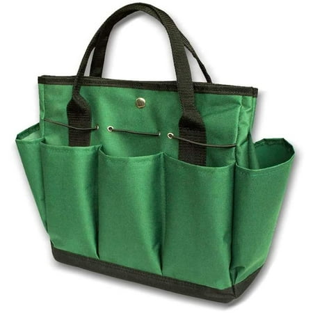 

Portable Gardening Tool Storage Bag Multi-purpose Organizer Oxford Bag with 9 Pockets Heavy Duty Garden Tool Holder Tote Bag for Tool Set Kit Indoor and Outdoor