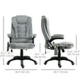 thumbnail image 3 of Vinsetto Ergonomic Vibrating Massage Office Chair with Adjustable Height, 3 of 10