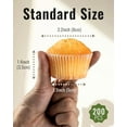 thumbnail image 3 of (20 pack) Mini Kraft Cupcake Liners for Baking Cup Cake Paper Cup Set, 3 of 8