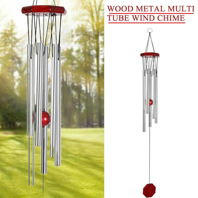 75cm Wind Chime Bell 6 Tubes Garden Home Hanging Decor Outdoor Ornament Windbell