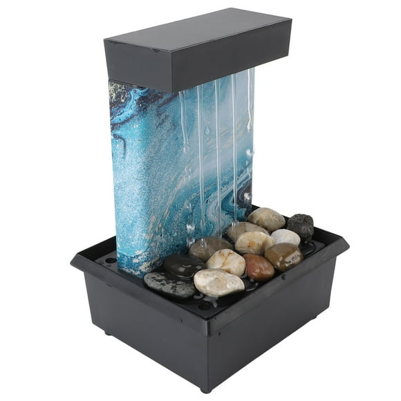 Indoor Water Fountain, Tabletop Fountain Plastic Colorful Lights for Home