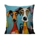 thumbnail image 1 of Fundas de cojín decorativas de poliéster con motivos abstractos de perros y gatos para decorar el sofá del hogar., 1 of 4