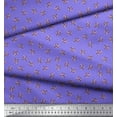 thumbnail image 3 of Soimoi Tissu en Jersey de Coton Géométrique, Imprimé Feuilles et Baies Rouges, Tissu de Couture au Mètre 58 Pouces de Large, 3 of 3