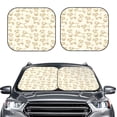 thumbnail image 2 of Cauagu Funny Pigs Cauagu {designName} Print Foldable Car Windshield Sun Shade | Front Windshield Shade for Sun | Fits Small Sedans, Mini SUVs, Hatchbacks-Small, 2 of 6