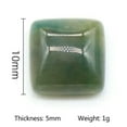 thumbnail image 3 of 10mm Natural Mixed Gemstone Square Cabochon Crystal CAB Flatback Chakra Beads, 3 of 7