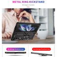 thumbnail image 5 of Designed for Samsung Galaxy Z Fold 4 5G Case, Military Grade Protective Phone Case Cover with Enhanced Metal Ring Kickstand [Support Magnet Car Mount] Compatible with Z Fold 4 5G, Black, 5 of 9