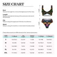 thumbnail image 6 of Daiia Mexican Flower Traditional1 Women's Bikini Set Two Piece Swimsuit High Waisted Bikini Adjustable Straps Bikini Perfect for Beach, Pool, and Summer Vacation-, 6 of 9