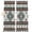 Brown Teal, variant on Turquoise Red Boho Blackout Curtains for Bedroom/Living Room, Pinch Pleated Black Out Curtains, Southwestern Ethnic Aztec Retro Geometric Room Darkening Window Drapes with Hooks 2 Panels, 39"x70"