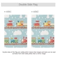 thumbnail image 4 of Yayeee Garden Flag 12"x18" Double Sided Outdoor Yard Lawn Holiday Decorations, Red Trains Pattern, 4 of 6