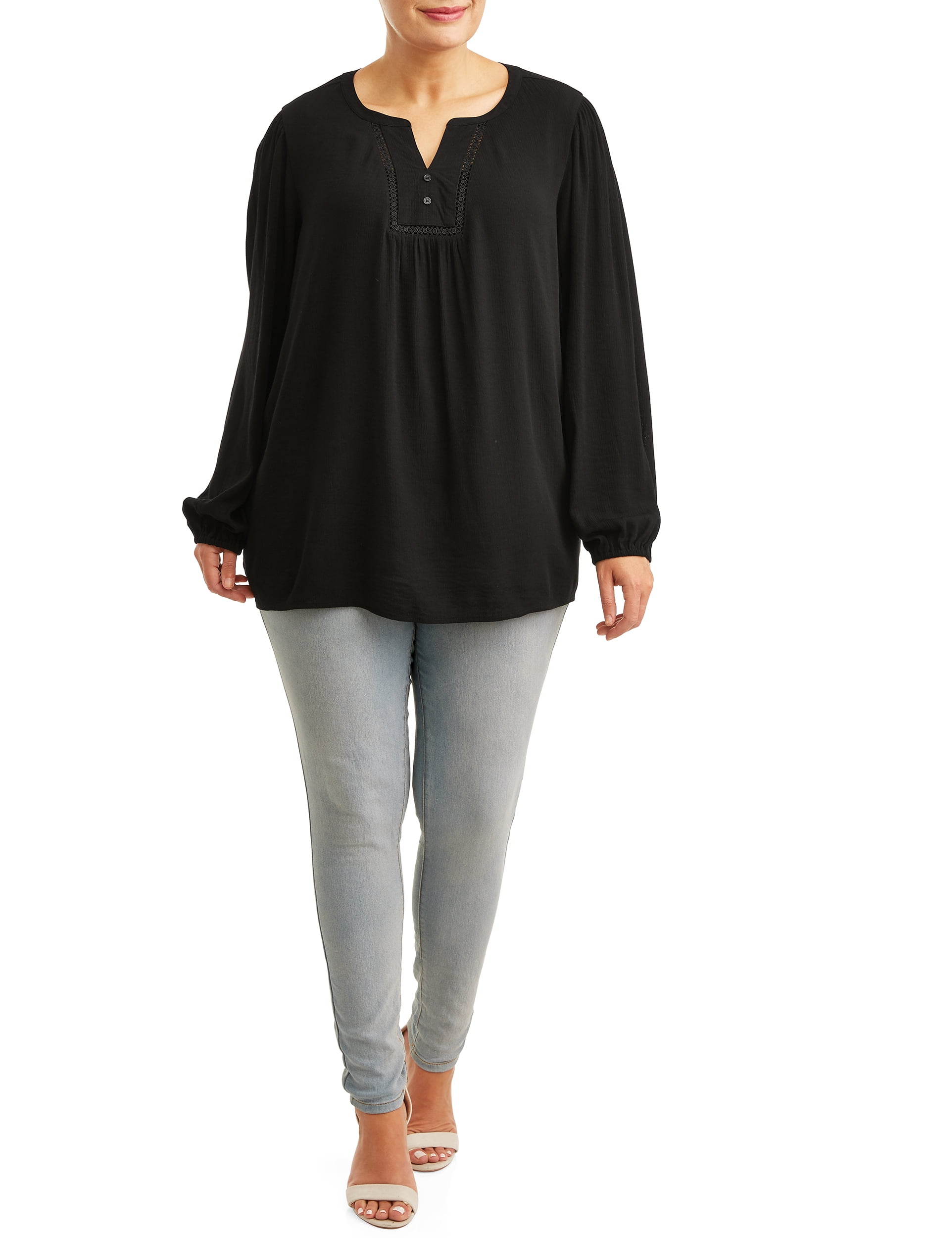 terra & sky peasant top