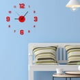 Mrmaere Large Wall Clock Watch DIY Sticker Wall Clocks Pared Home