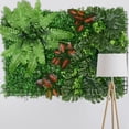 thumbnail image 4 of yuksok 15.7*23.6" Grass Wall Panel Fence Background Privacy Screen Topiary Carpet Green F, 4 of 9