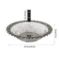 thumbnail image 3 of Wall Mounted Bird Bath Plastic Outdoor Garden Decor for Patio Fence Tree Decoration with Drainage Holes Gray, 3 of 4