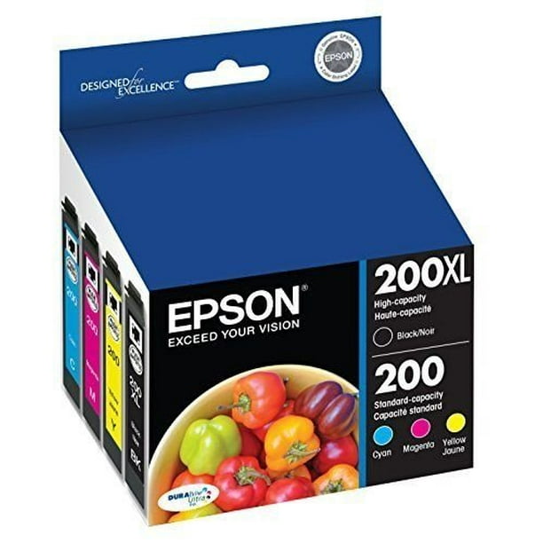 Epson 200xl Black Standard Capacity Color Combo Pack Ink Cartridge Walmart Com Walmart Com