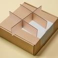 thumbnail image 4 of unbranded 2Jgo Divisores Para Cajas De Cartón Color Marrón Claro De 6 Celdas Para Empaques, 4 of 8