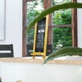 thumbnail image 3 of Merrick Lane Set of 10 Wall Mount or Tabletop Magnetic Chalkboards with Folding Metal Legs in Torched Wood, 12" x 17", 3 of 13