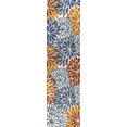 thumbnail image 4 of JONATHAN Y AMALFI COAST 2 x 8 Runner Rug, Crisantemo Floral - Orange/Blue/Cream, AMC108A-28, 4 of 8