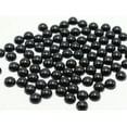 thumbnail image 3 of EOEMY 500 Black Acrylic Half Pearl Flatback Round Bead Cabachons 8mm Scrapbook Craft, 3 of 8