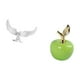 thumbnail image 5 of Escultura de ángel de cerámica, figura de fruta artificial, adorno decorativo para el hogar, hecho de resina para sala de estar, dormitorio, oficina,, 5 of 8