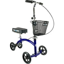 KneeRover Deluxe KneeCycle - Steerable, Foldable Knee Scooter for Surgery Recovery, Blue