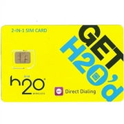 H2O Micro / Mini SIM Card for any Unlocked GSM Phone w/ $40 Airtime