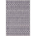 thumbnail image 2 of Unique Loom Trellis Collection Tribal Geometric Transitional Indoor and Outdoor Flatweave Area Rug, 4' x 6', Light Gray/Blue, 2 of 2