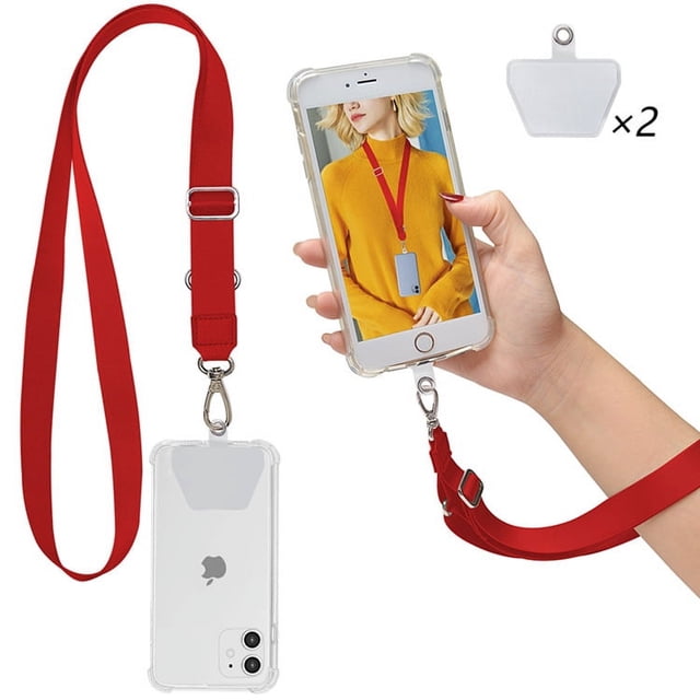 Phone Lanyard, Neck Strap and Wrist Tether Key Chain Holder Universal for Phone Case Anchor Fit All Smartphones